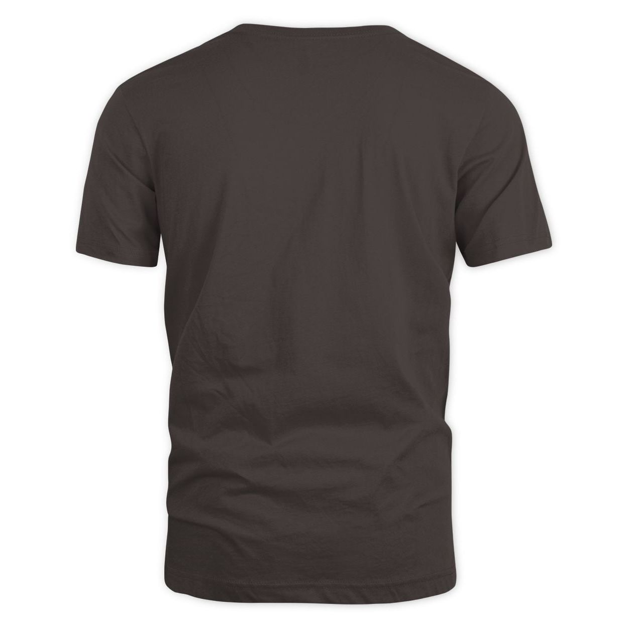 Dark Chocolate shirt back view plain