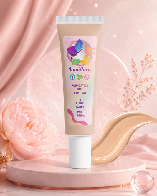 IntuiCare-Foundation-10-Light-Warm, vegan, eco-friendly, cruelty free