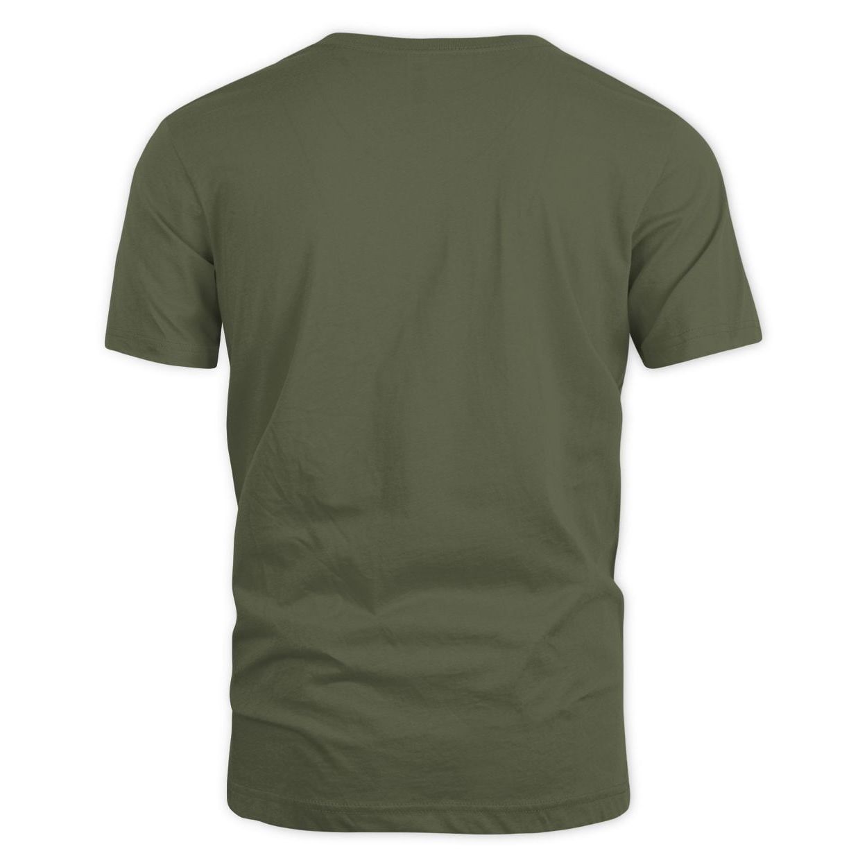 Olive Green shirt back view plain