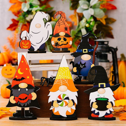 Assorted 2-Piece Halloween Gnome Ornaments - variant_color - variant_size - variant_option