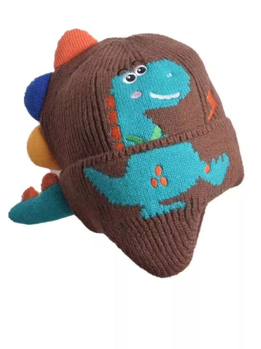 Children's Dinosaur Knitted Hat - #variant_color# - #variant_size# - #variant_option#