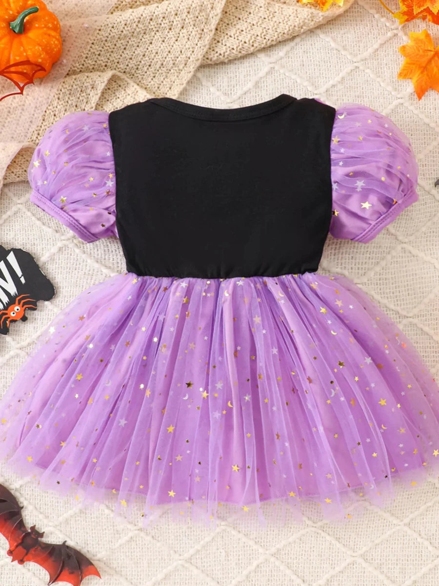 Children's Halloween 'BOO Crew' Ghost Graphic Tulle Tutu Dress | 6M-4Y - variant_color - variant_size - variant_option