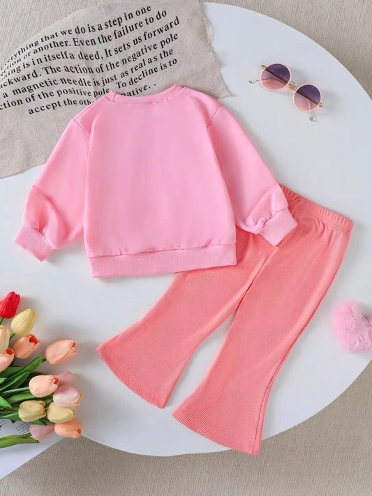 Children's Halloween Graphic Sweatshirt and Flare Pants Set | 6M-5Y - variant_color - variant_size - variant_option