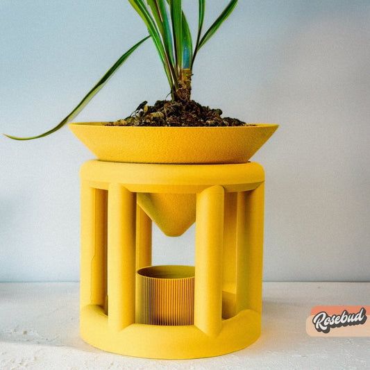 Conduit Plant Stand with Planter & Catch - variant_color - variant_size - variant_option