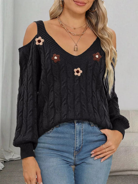 Day & Night Bloom Sweater | Stylish Comfort | S–XL. - #variant_color# - #variant_size# - #variant_option#