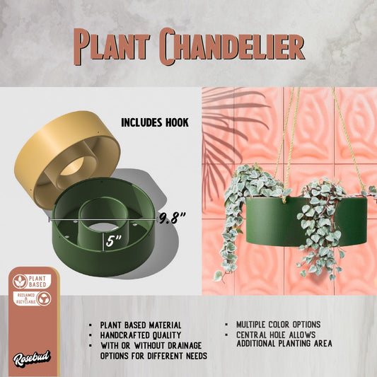 Hanging Chandelier Planter with Drainage - variant_color - variant_size - variant_option