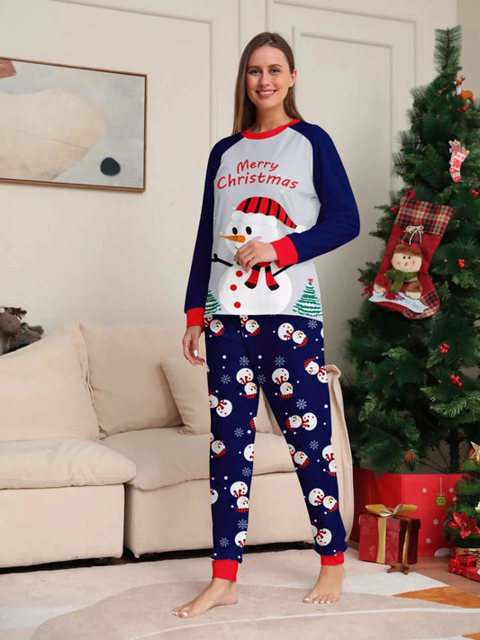 Snowman | Family Matching Christmas Pajama-Lounging Set | S-4XL - #variant_color# - #variant_size# - #variant_option#