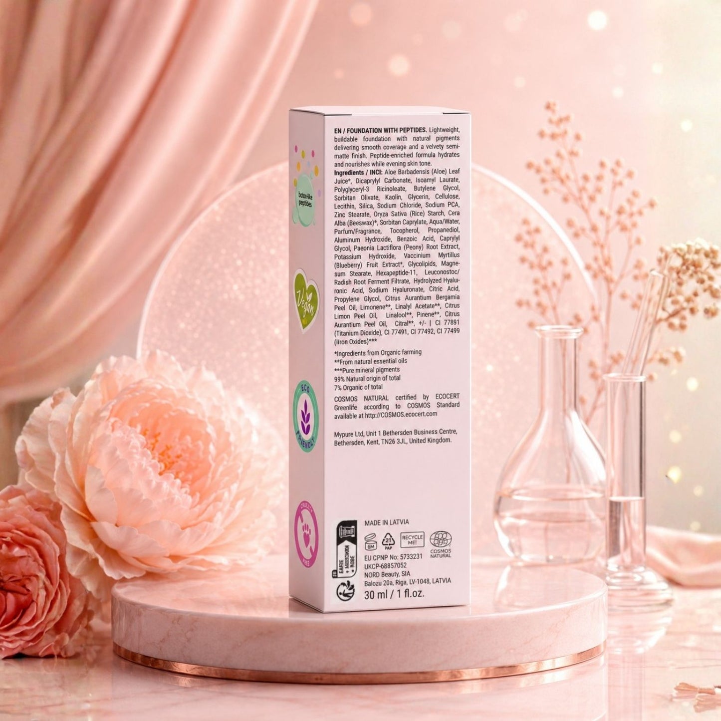 IntuiCare Foundation with Peptides, 10 Light Warm