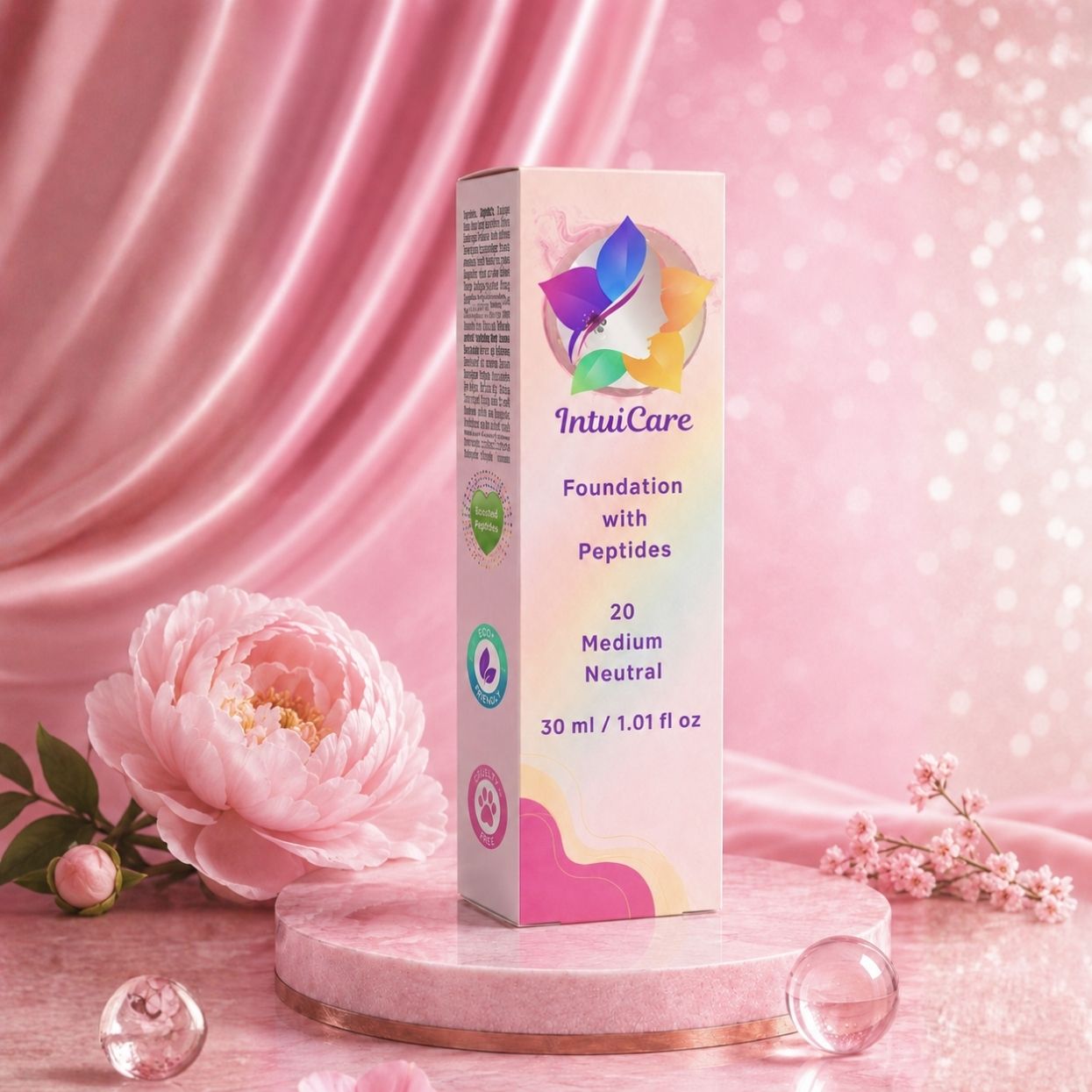 IntuiCare Foundation with Peptides, 20 Medium Neutral