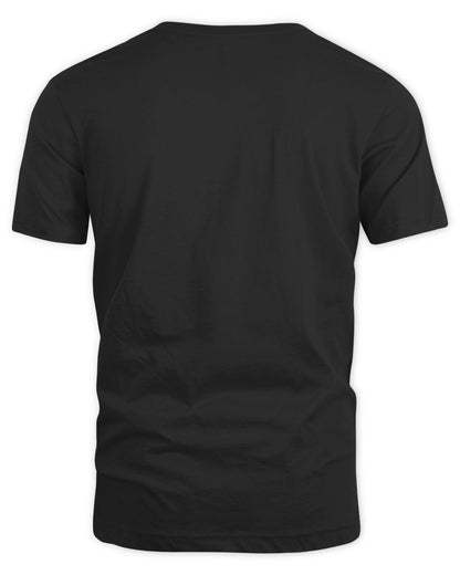 Black shirt back view plain