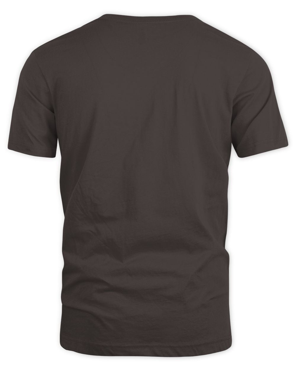 Dark Chocolate shirt back view plain