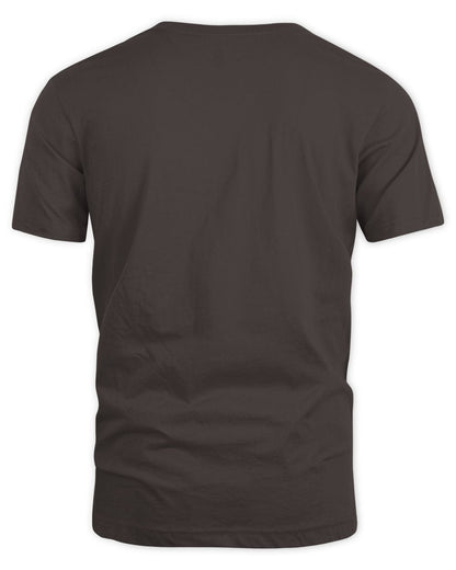 Dark Chocolate shirt back view plain