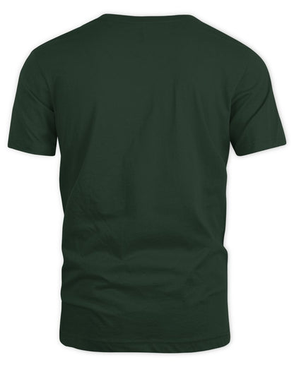 Dark Green shirt back view plain