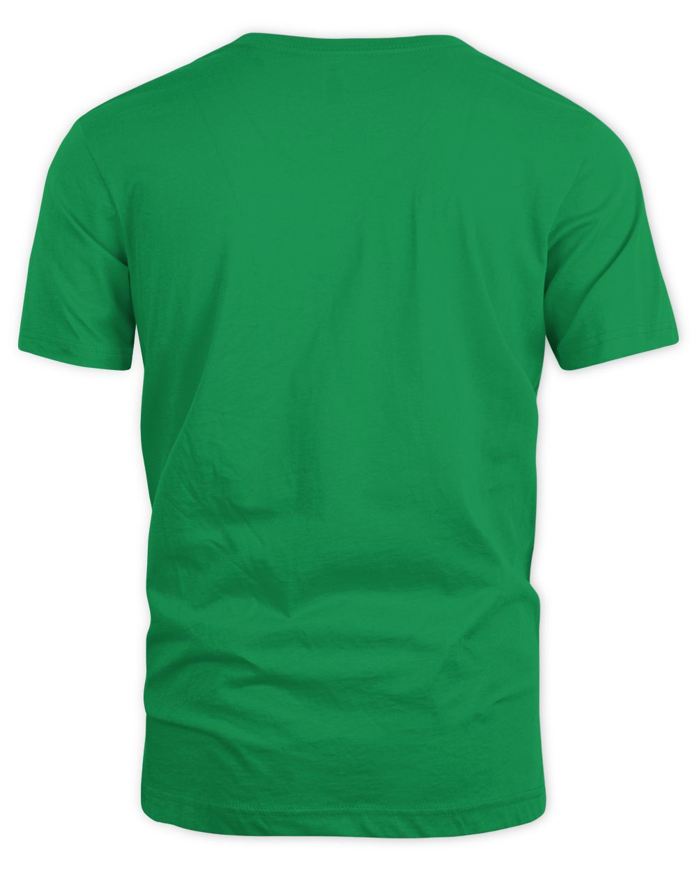 Green shirt back view plain