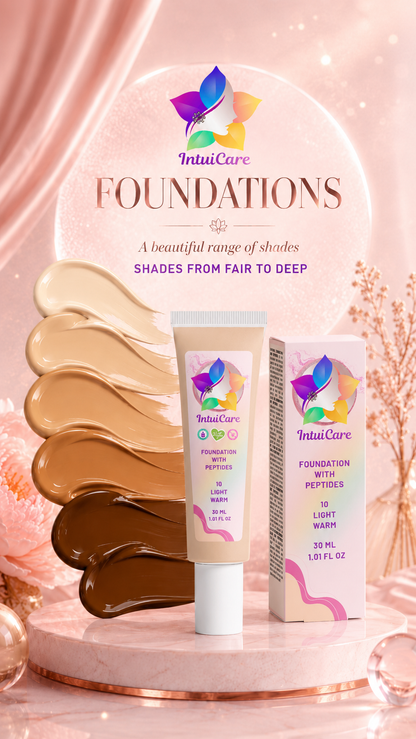 IntuiCare-Foundation-10-Light-Warm, vegan, eco-friendly, cruelty free