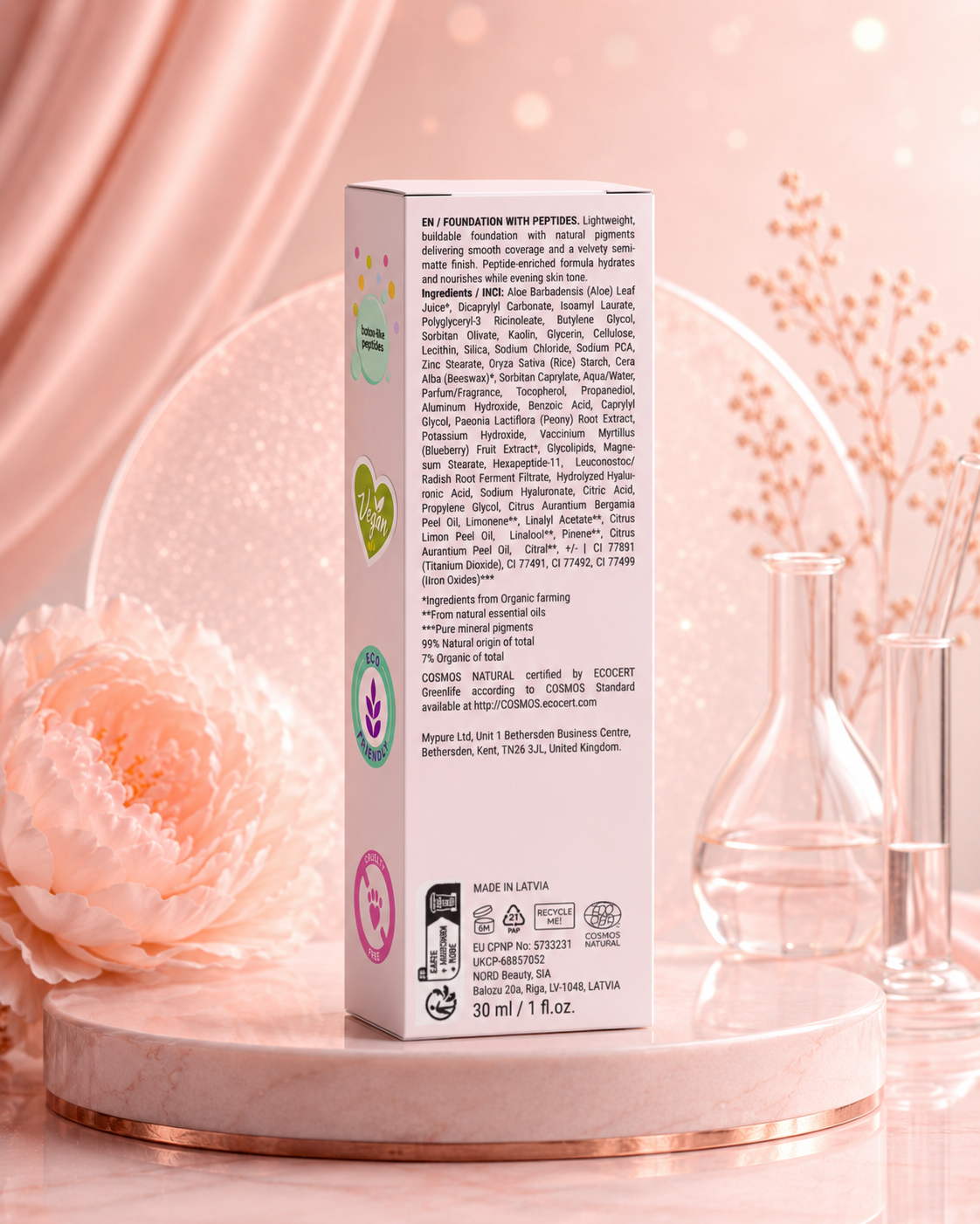 IntuiCare-Foundation-10-Light-Warm, vegan, eco-friendly, cruelty free