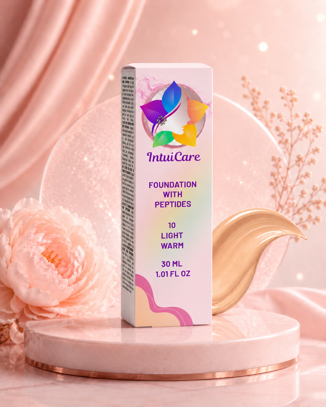 IntuiCare Foundation with Peptides, 10 Light Warm