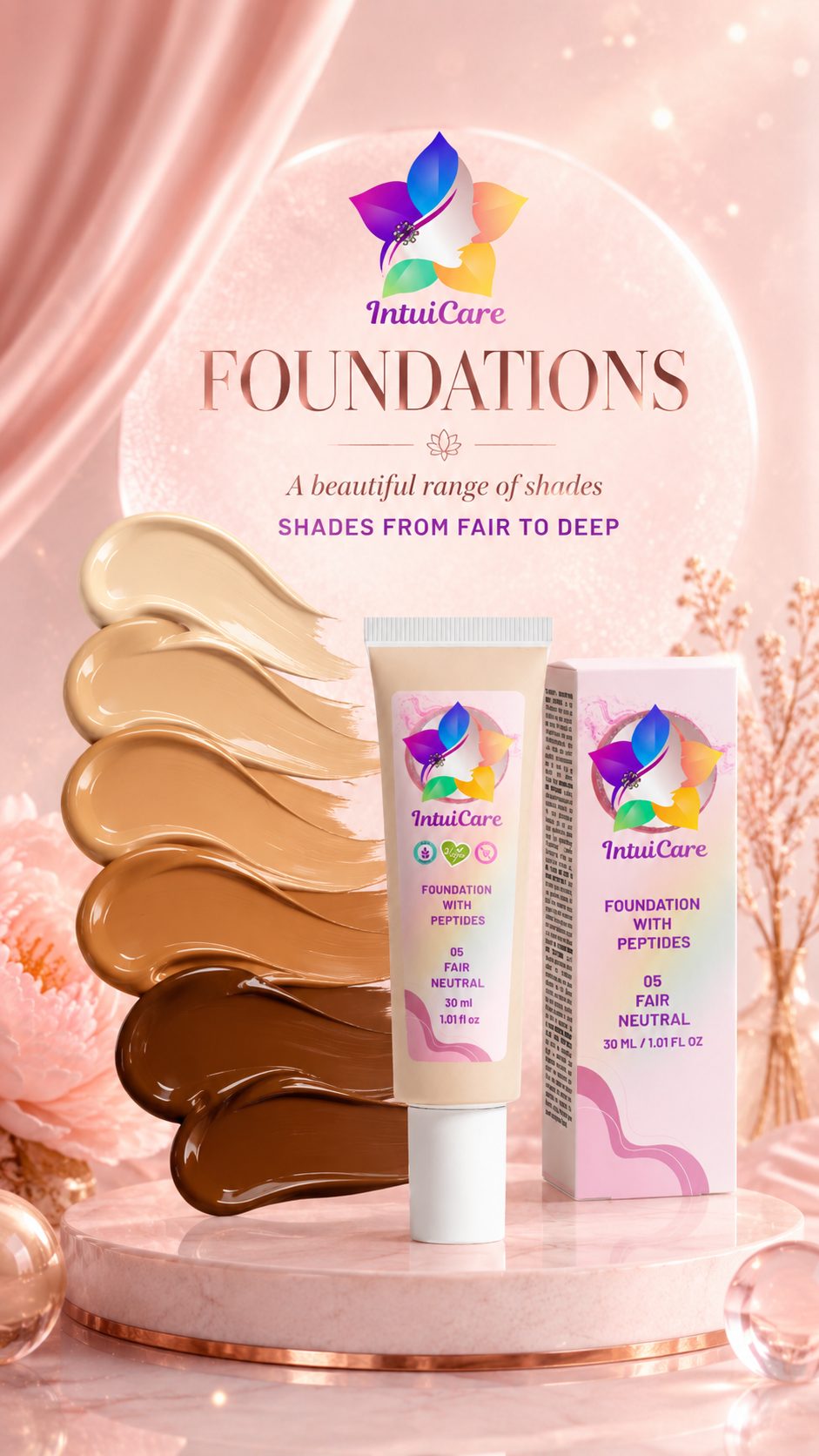 IntuiCare Foundation with Peptides, 05 Fair Neutral