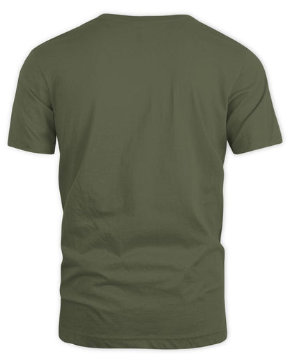Olive Green shirt back view plain