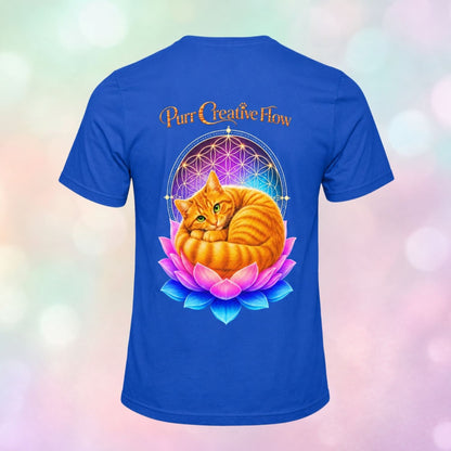 Purr Creative Flow | Lotus Cats Collection | Cat Premium Graphic Tee | Unisex