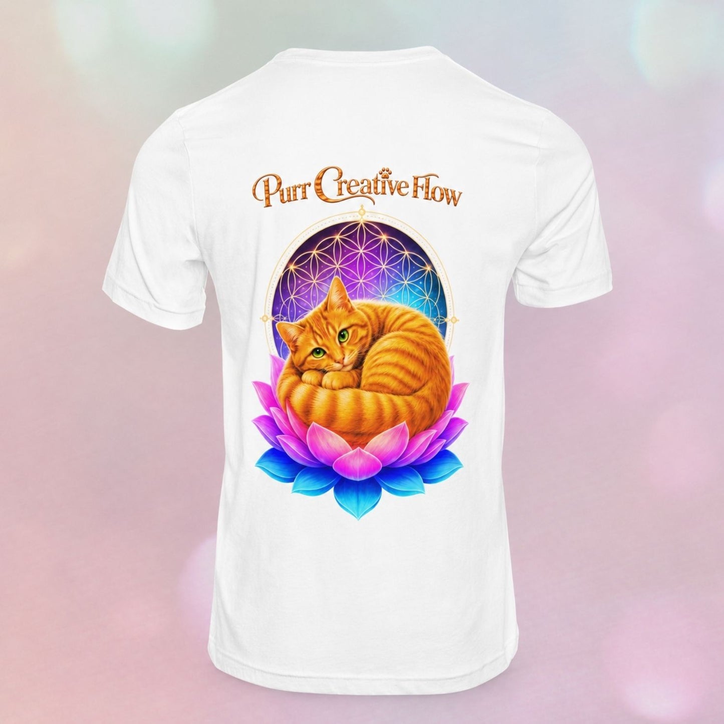 Purr Creative Flow | Lotus Cats Collection | Cat Premium Graphic Tee | Unisex