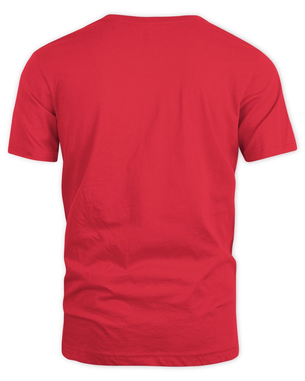 Red shirt back view plain