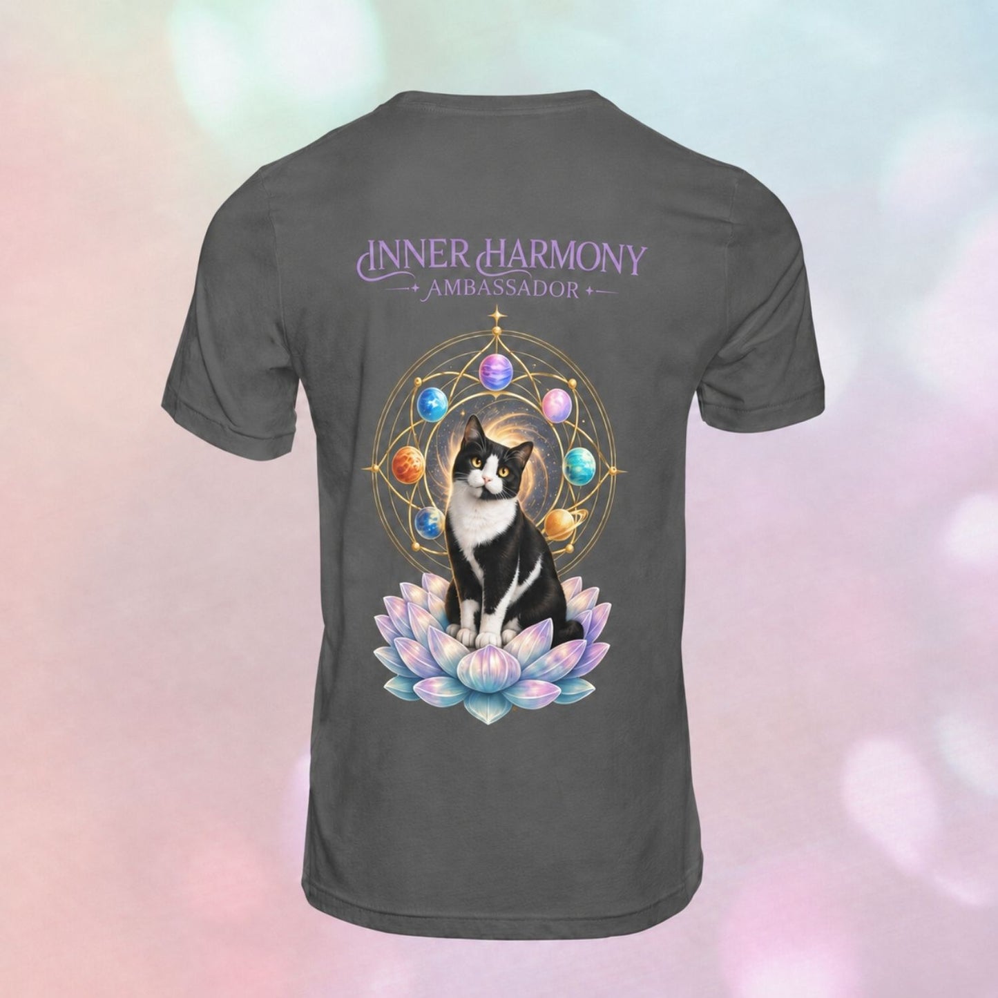 Inner Harmony Ambassador | Lotus Cats Collection | Cat Premium Graphic Tee | Unisex
