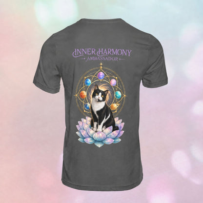 Inner Harmony Ambassador | Lotus Cats Collection | Cat Premium Graphic Tee | Unisex