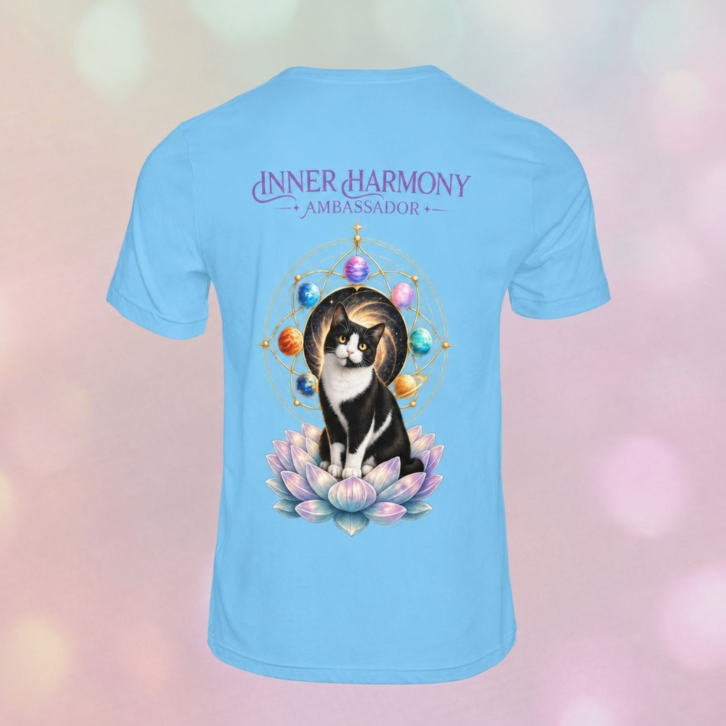 Inner Harmony Ambassador | Lotus Cats Collection | Cat Premium Graphic Tee | Unisex