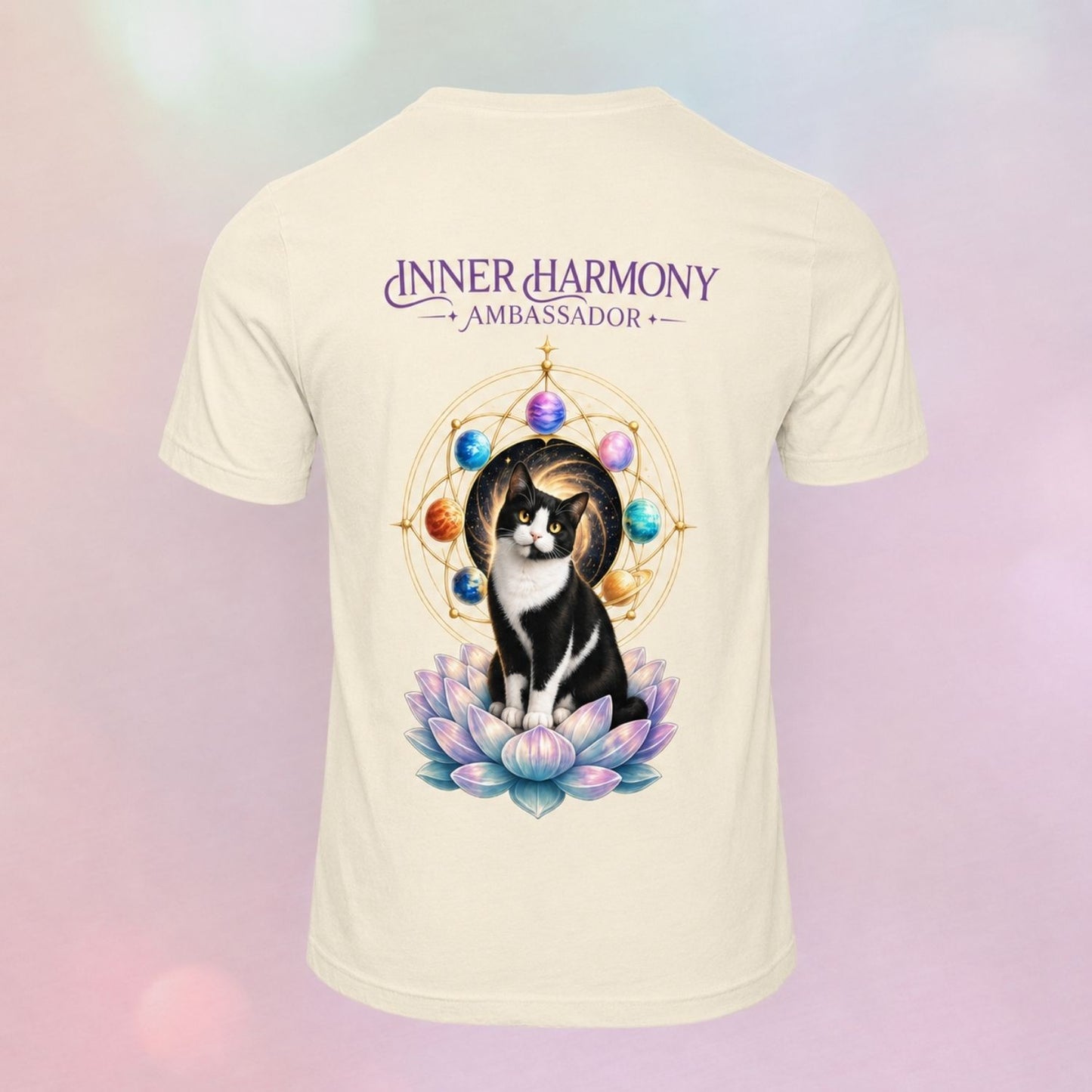 Inner Harmony Ambassador | Lotus Cats Collection | Cat Premium Graphic Tee | Unisex
