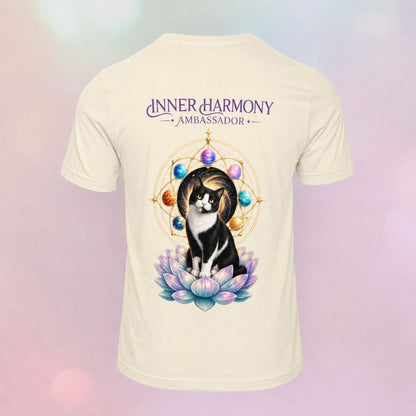 Inner Harmony Ambassador | Lotus Cats Collection | Cat Premium Graphic Tee | Unisex