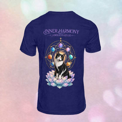 Inner Harmony Ambassador | Lotus Cats Collection | Cat Premium Graphic Tee | Unisex