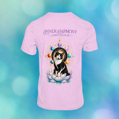 Inner Harmony Ambassador | Lotus Cats Collection | Cat Premium Graphic Tee | Unisex
