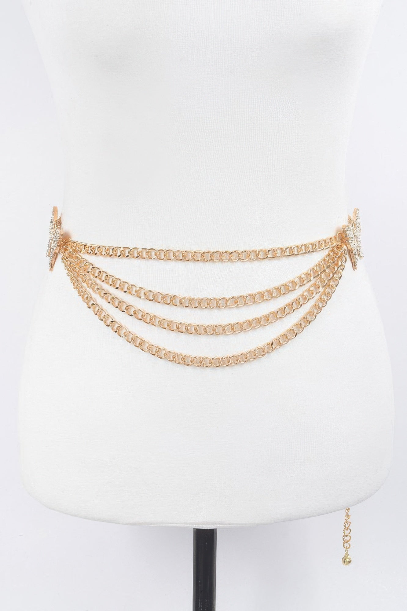 Butterfly Buckle Layered Chain Belt - Meta Description
