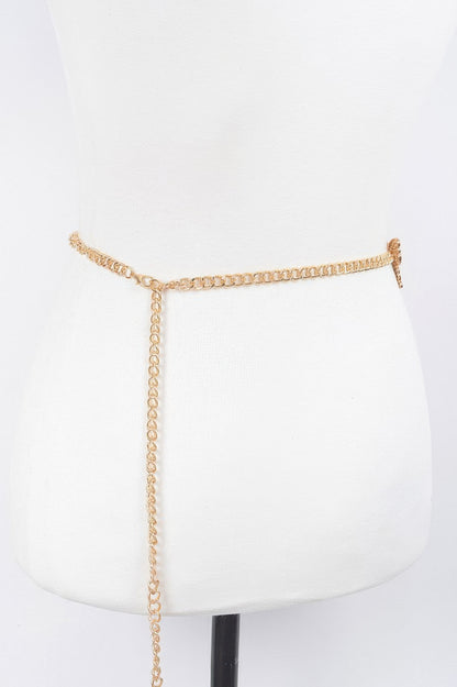 Butterfly Buckle Layered Chain Belt - Meta Description