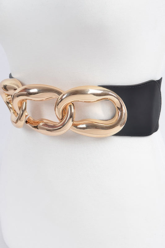 Oversized Chain Plus Size Elastic Belt - Meta Description