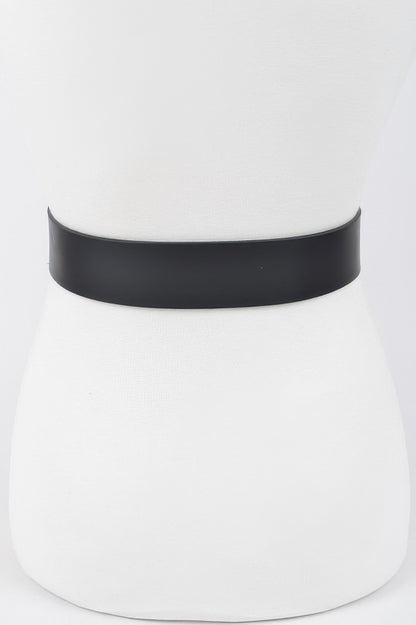 Rhinestone Round Buckle Plus Size Belt - Meta Description