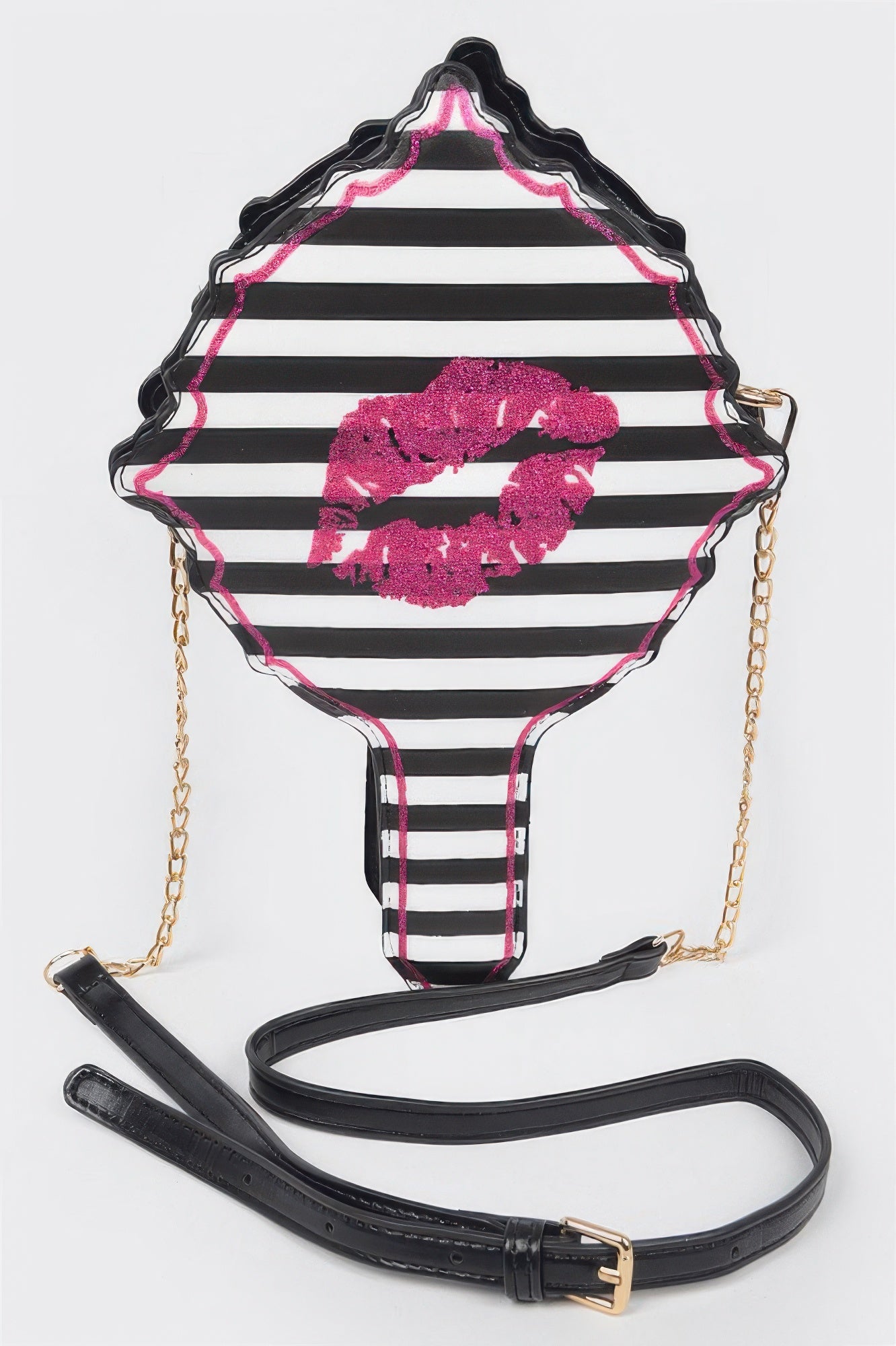 Lips Hair Brush Clutch - Meta Description