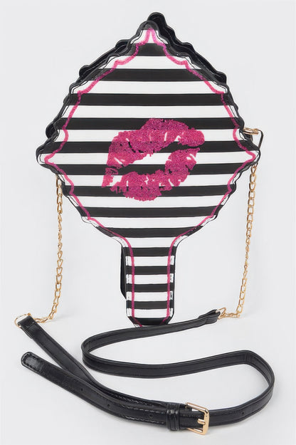 Lips Hair Brush Clutch - Meta Description