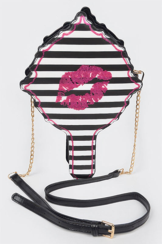 Lips Hair Brush Clutch - Meta Description