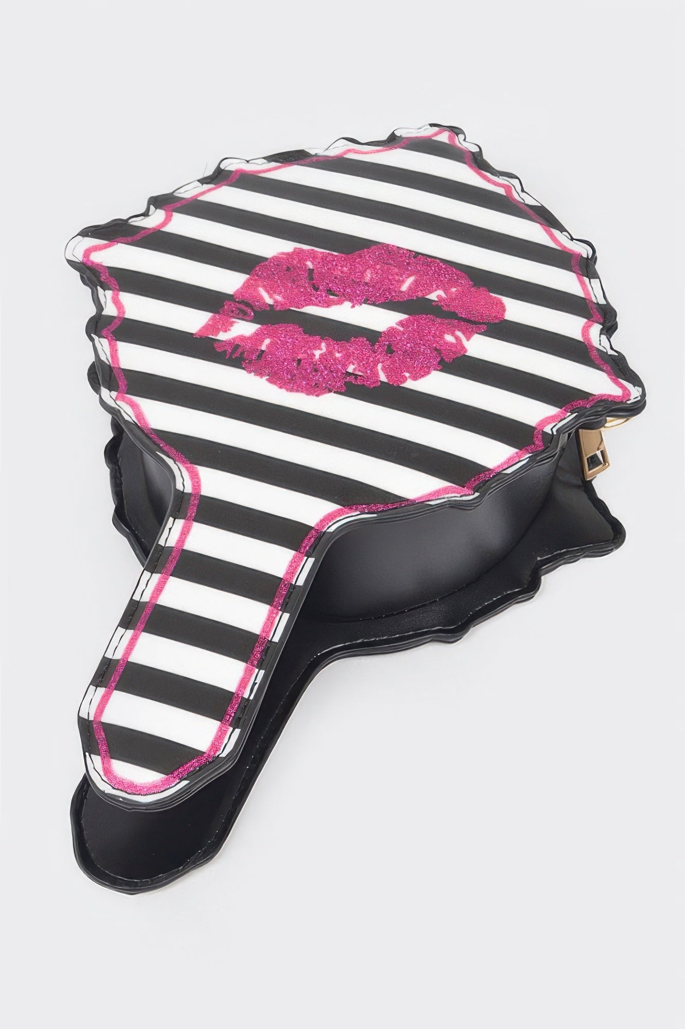 Lips Hair Brush Clutch - Meta Description