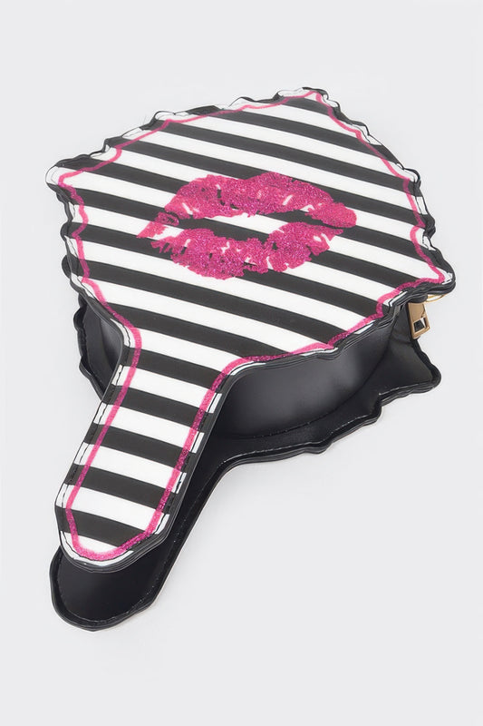 Lips Hair Brush Clutch - Meta Description