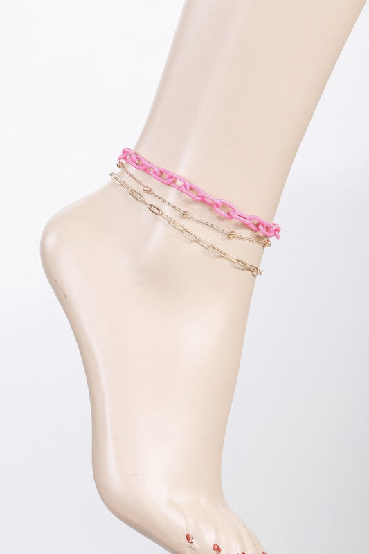 Multi Link Chain Anklet - Meta Description