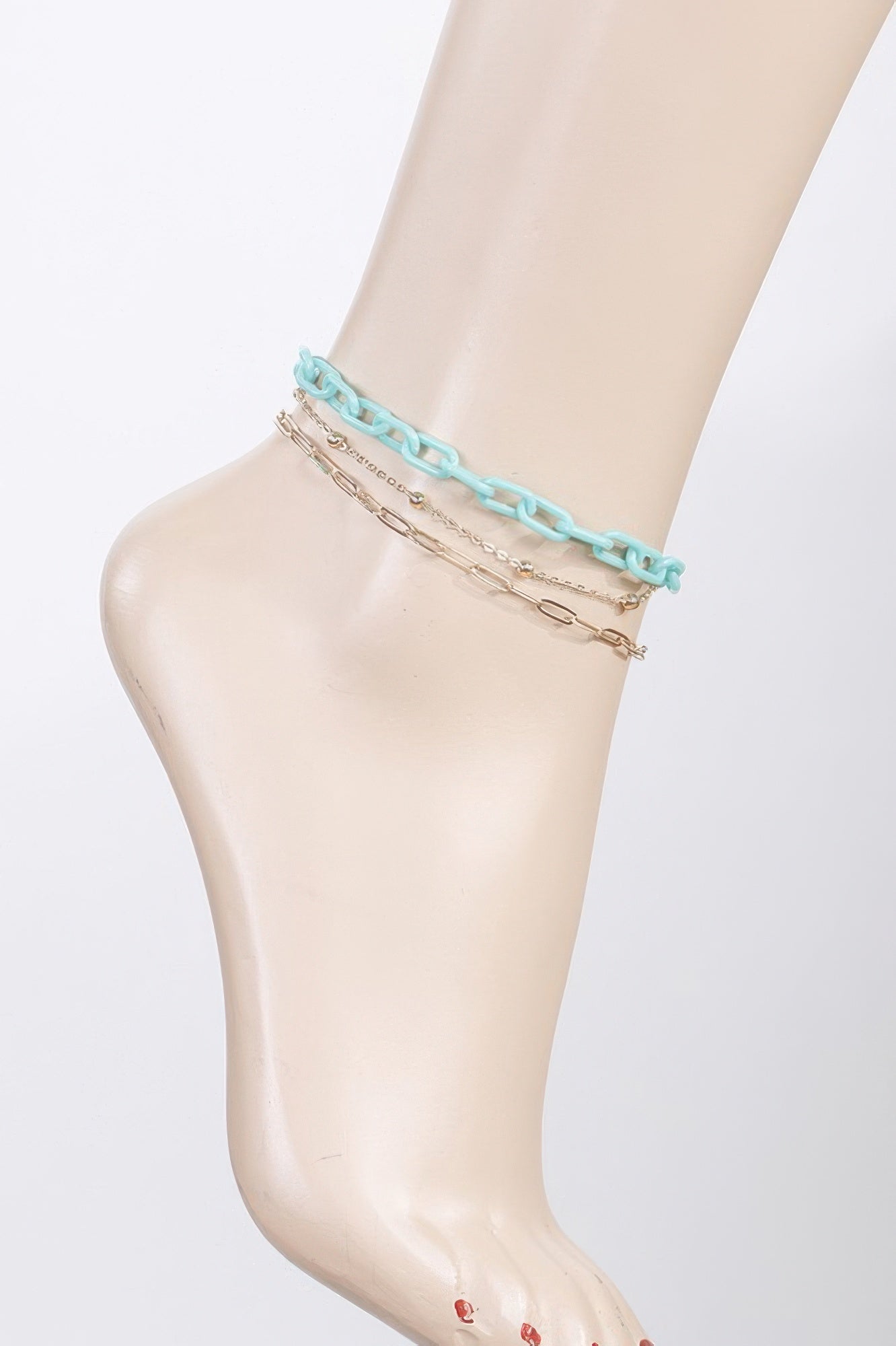 Multi Link Chain Anklet - Meta Description