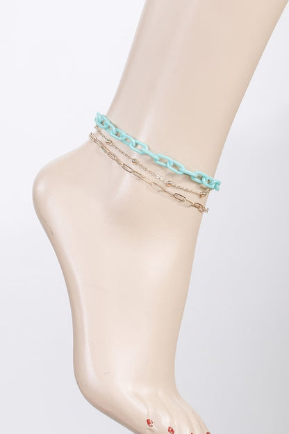 Multi Link Chain Anklet - Meta Description