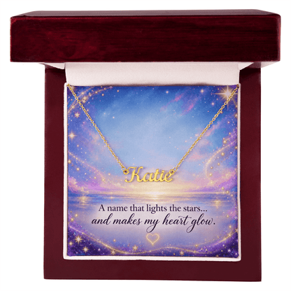 A Name That Lights the Stars...And Makes My Heart Glow | Custom Name Necklace - #variant_color# - #variant_size# - #variant_option#