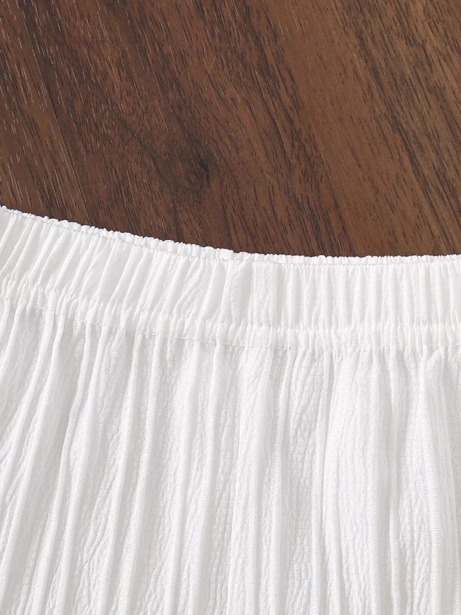 Boho Children's Crochet Trimmed Top and Pants Set - variant_color - variant_size - variant_option