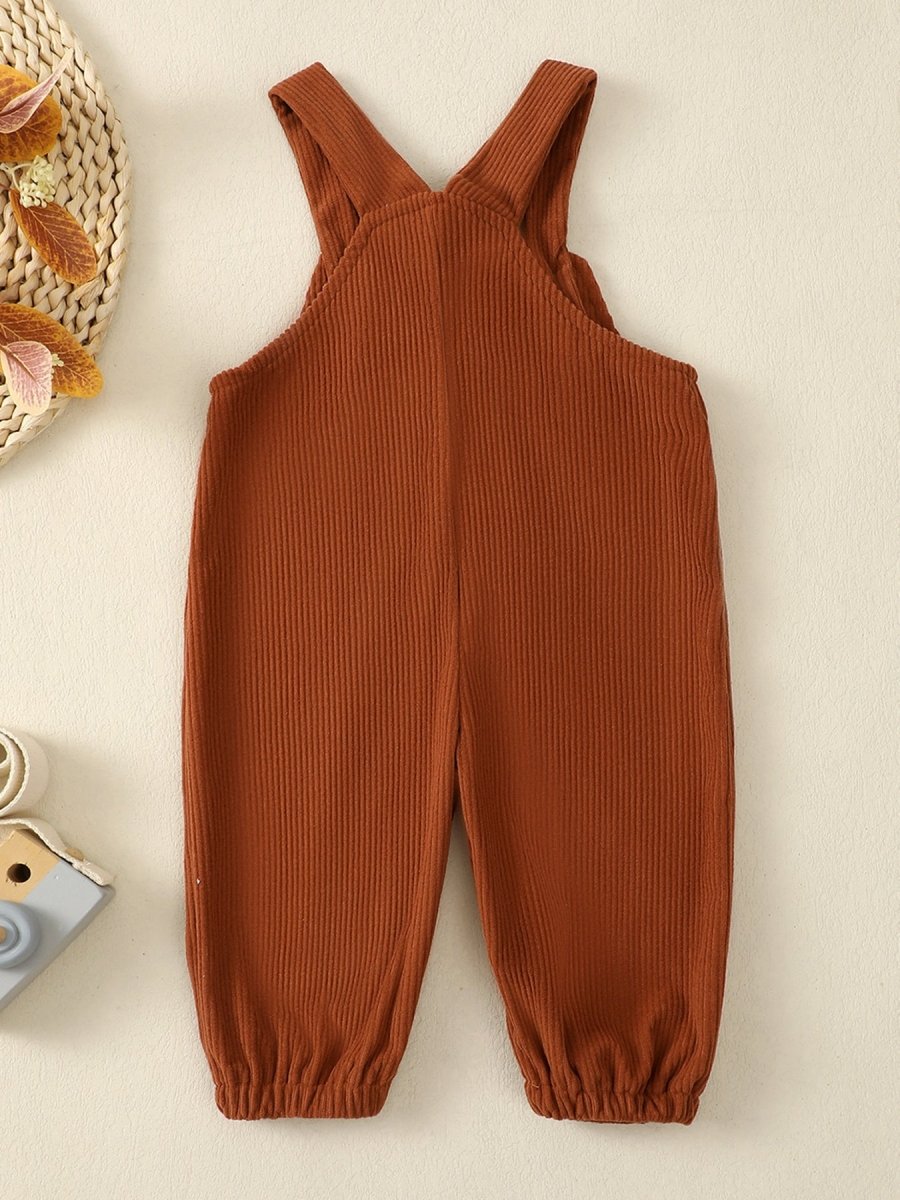 Children's Cartoon Pocket Corduroy Overalls - #variant_color# - #variant_size# - #variant_option#
