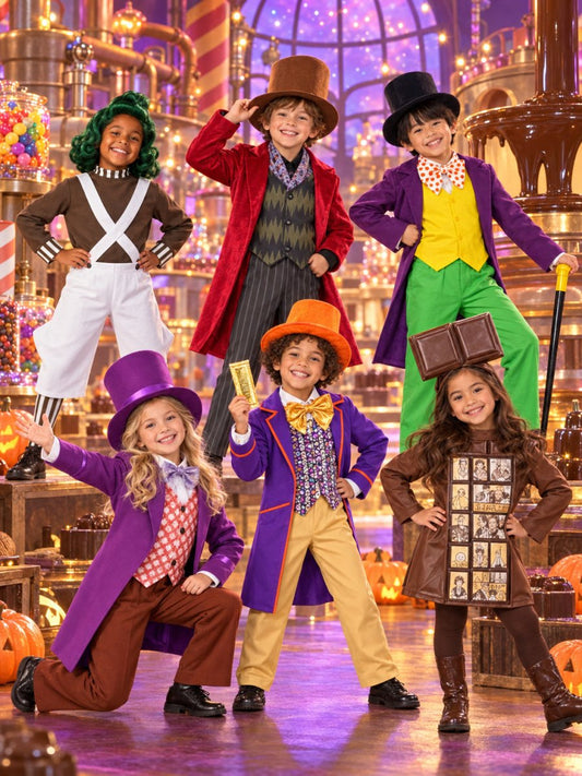 Children's Charlie and the Chocolate Factory Costume Set - variant_color - variant_size - variant_option