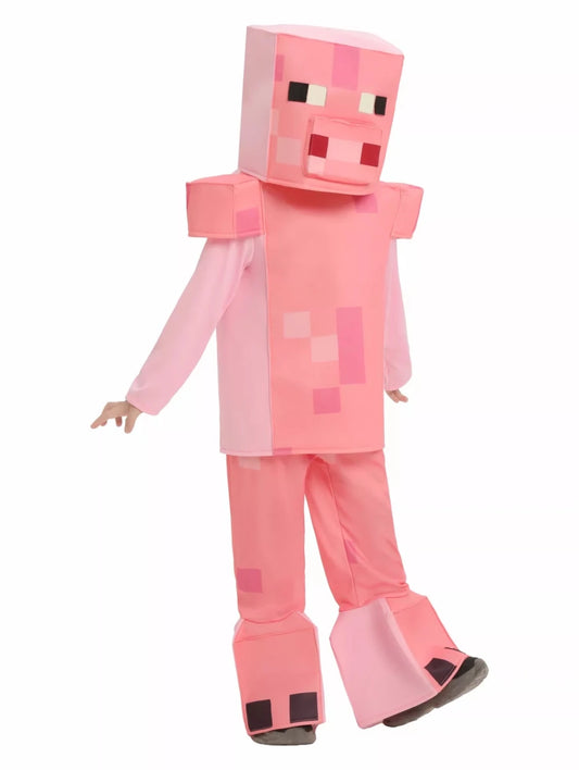 Children's Minecraft Pixelated Print Costume Set - #variant_color# - #variant_size# - #variant_option#